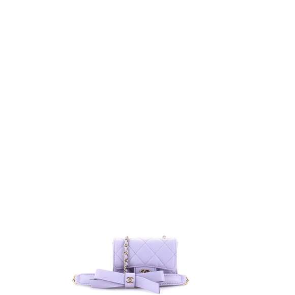 Bow Strap Classic Flap Clutch With #220307C21B - Picture 2 of 7